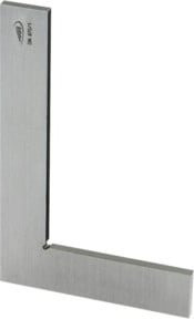 Helios Flachwinkel DIN 875/1 aus Stahl in Silber, Schenkellänge: 100 x 70 mm - Bild 1