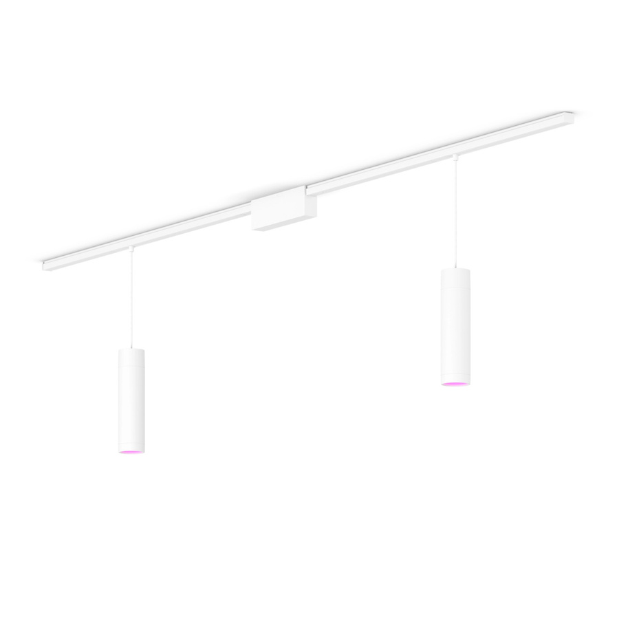 Philips Hue Perifo Basis-Set Gerade Deckenleuchte in Weiß mit 2 Pendeln - Bild 1