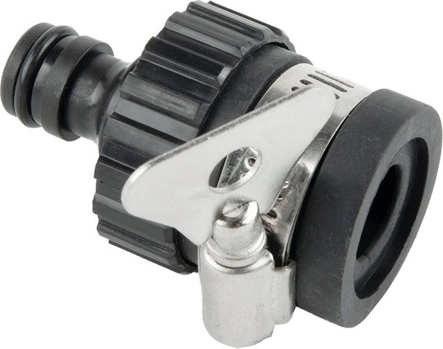 Schlauchverbinder für Gartenwasserhähne Schwarz, passend für Durchmesser 18-24 mm - Bild 1