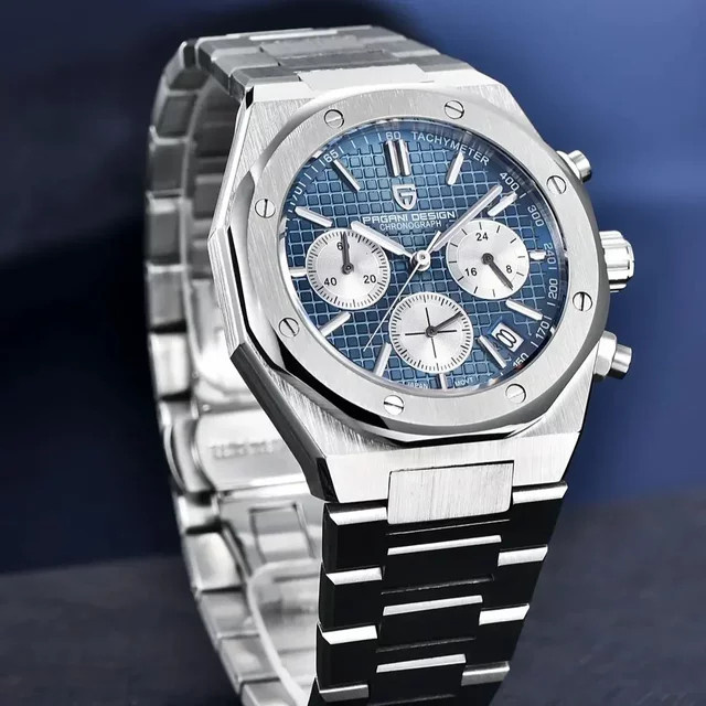 PAGANI DESIGN Chronograph, Quarz, Edelstahl, Saphirglas, Herren - Bild 1