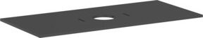 Hansgrohe Konsole Xilesa E AS in Schiefergrau, B/T: 1180 x 550 mm - Bild 1