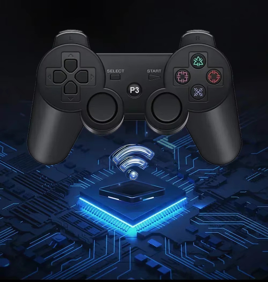 GUEN Bluetooth Wireless Controller für PlayStation in Schwarz mit Vibrationsfunktion - Bild 2