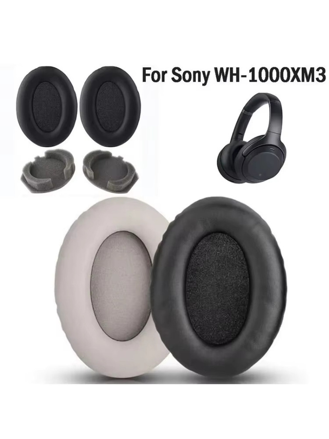 Sony Ersatz-Ohrpolster für WH-1000XM3 Over-Ear Kopfhörer in Schwarz oder Braun - Bild 6