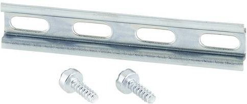 Hensel DK TS 04 Tragschiene aus Stahl in Silber, Breite: 77 mm - Bild 1