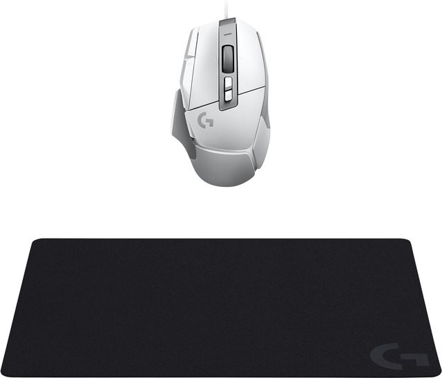 Logitech G G502 X Gaming-Maus Bundle mit G240 Mauspad, Weiß/Schwarz, Optisch, 25600 DPI, USB Typ-A - Bild 1