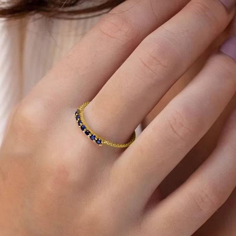 Huitan Ring, Gold, Zirkonia, Damen - Bild 3