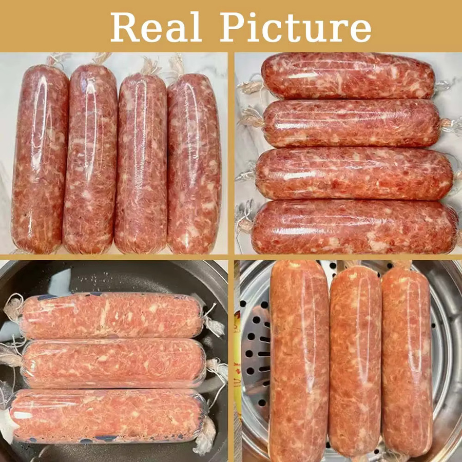 SAFEBET Zellophan Gehäuse Tasche für geräucherte Wurst in Transparent, Kunststoff, rechteckig - Bild 3