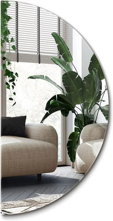 Wallfluent Halbrunder Spiegel mit gerader Unterseite B/H: 50 x 25 cm