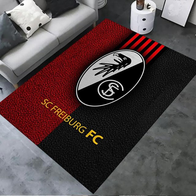 On My Love Home SC Freiburg Teppich, rot, B/T: 60 x 80 cm, rutschfest und waschbar - Bild 1