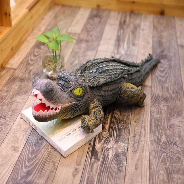 Kawaii Simulation Krokodil Plüschtier, Alligator, Grün, ab 14 Jahren - Bild 1