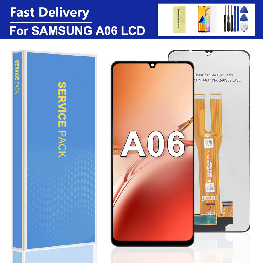 Samsung LCD Display Digitizer Montage Ersatz für A06 4G A065 A065F und A06 5G A066B in Schwarz - Bild 1