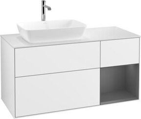 V&B Finion Waschtischunterschrank mit Wandbeleuchtung, Farbe: Weiß lackiert, Breite: 120 cm, Tiefe: 50,1 cm, Höhe: 50,1 cm - Bild 1