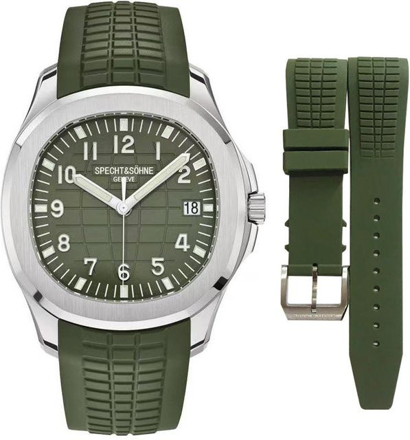 Specht&Sohne Armbanduhr Automatik, Edelstahl, Grün, 42 mm, Herren - Bild 1