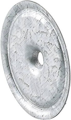 Fischer Halteteller aus verzinktem Stahl in Silber, 100 Stück - Bild 1