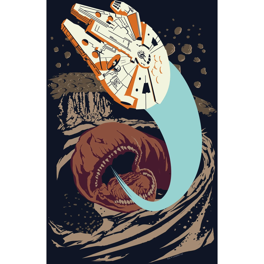 Komar Star Wars Wandbild Worm, Multicolor, B: 30 cm x H: 40 cm - Bild 2