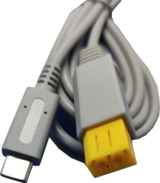 Nintendo Wii U USB-C PD-Verbindungskabel 65 W, grau, Länge: 2 m - Bild 1