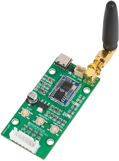 LHY AUDIO Bluetooth USB Typ-C Eingangsadapter-Board mit Qualcomm QCC5125 5.1 und IIS Ausgang 96KHz in Grün - Bild 1