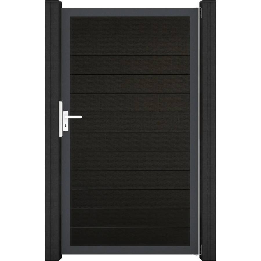 GroJa Solid Steckzauntor Bi-Color Schwarz Rahmen DB703, Breite: 100 cm, Höhe: 180 cm - Bild 2