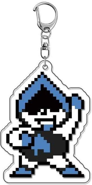 CHIC STUDIO Schlüsselanhänger Acryl, Pixel-Stil, 6 cm, black, Unisex - Bild 1
