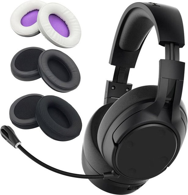 HyperX Ersatz-Ohrpolster aus Leder in Schwarz für Cloud Mix Flight Alpha S Headset-Kopfhörer, 1 Paar - Bild 1
