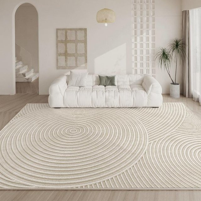 Waschbarer Luxus-Teppich BC-Warm Home in Beige im französischen Stil, B/B: 140 x 200 cm - Bild 1