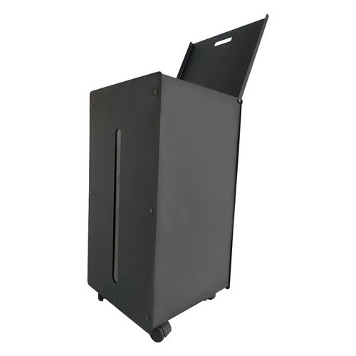 Firefix Pelletsbox aus Stahl mit Rollen und Tankdeckel, Schwarz, H x B x T: 74 x 37 x 37 cm - Bild 2