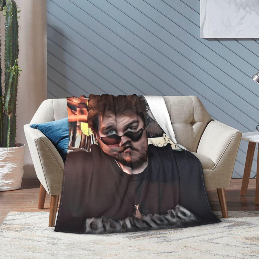 ZX Blanket Flanell-Überwurfdecke Drachenlord Rainer Winkler Motiv, Mehrfarbig, B: 152,4 cm, T: 127,0 cm - Bild 1