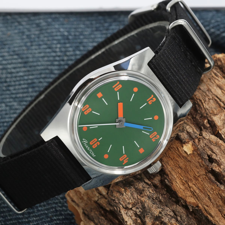 PHANTOM Armbanduhr, Handaufzug, Edelstahl, 36 mm, Herren - Bild 4