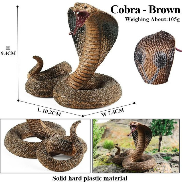 Oenux Simulation Wald Wilde Schlangen Tiere Modell, Actionfiguren, ab 3 Jahren - Bild 1