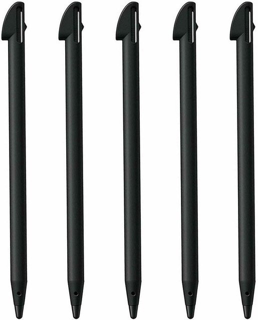 5er Set Nintendo Wii U Stylus Stifte aus schwarzem Kunststoff für das Nintendo Wii U Gamepad - Bild 1