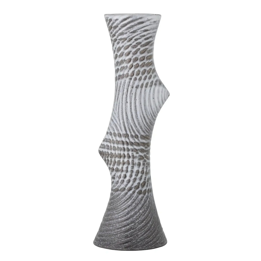 Bloomingville Vase Raheem aus Keramik in Grau und Blau im skandinavischen Design, Höhe: 34 cm - Bild 1