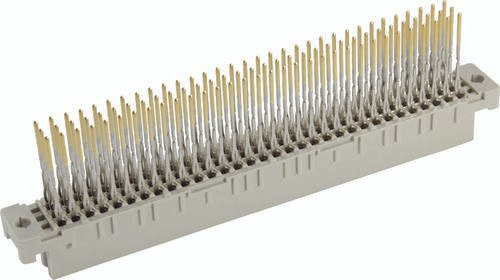 HARTING Federleiste 09032646861 aus Messing in Grau mit 3 Reihen - Bild 1