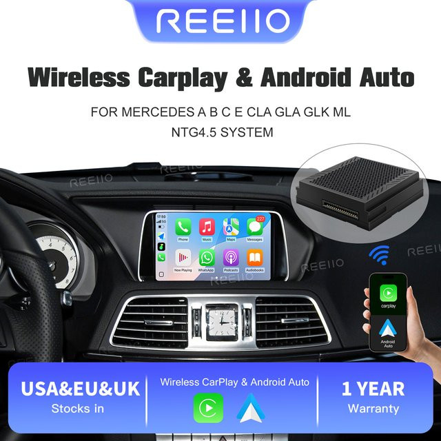 Becker Modul für Mercedes Benz NTG4.5 mit Android Auto und drahtlosem CarPlay in Schwarz - Bild 1
