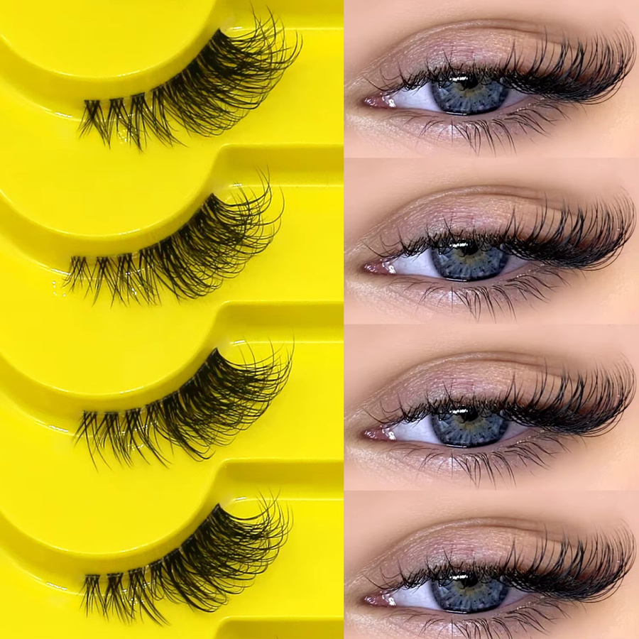 Veltrinay Halbwimpern, künstliche Wimpern, Unisex - Bild 2