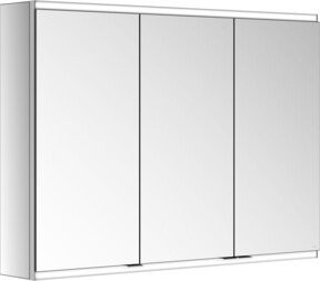 Keuco Spiegelschrank Royal Modular 2.0 mit LED-Beleuchtung und Sensor-Touch, B/H/T: 100 x 70 x 16 cm, Weiß/Silber - Bild 1