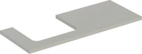 Geberit Waschtisch-Platte One in Greige, lackiert, B/H/T: 120 x 3 x 47 cm - Bild 1