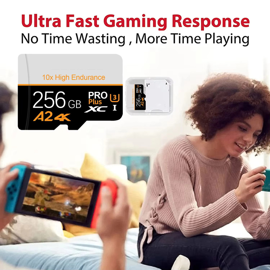 Hochgeschwindigkeits Micro-SD-Karte Klasse 10 U3 TF-Flashkarte für Handy und Kamera - Bild 3