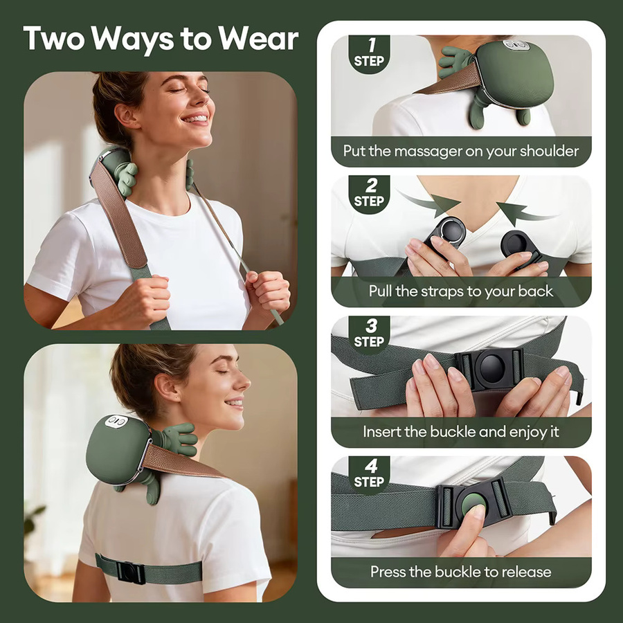 foreverlily 4D Bionic Finger Hals- und Schultermassagegerät, drahtlos - Bild 6