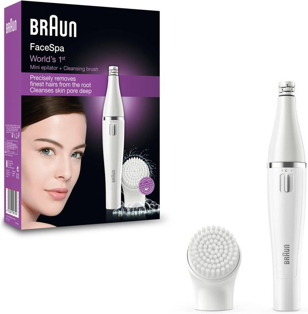 Braun Face SE 810 Gesichtsepilierer und Gesichtsreinigungsbürste, Weiß - Bild 2