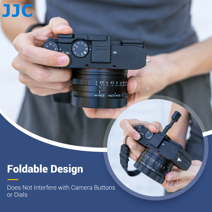 JJC Metall Daumen-Up-Griff für Sony RX1R III DSC-RX1RM3 in Schwarz - Bild 5
