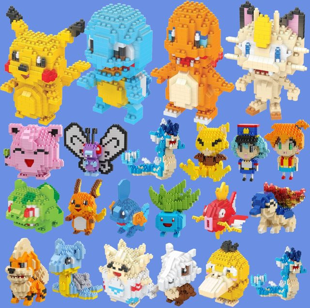 Keeppley Pokémon Bausteine, 61 Stile, Set - Bild 1