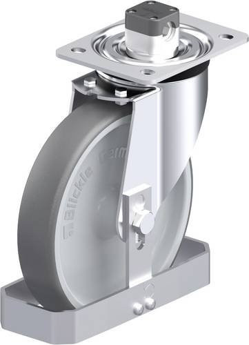 Blickle L-PATH 200G-CS11-FS Stahlblech-Lenkrolle in Grau mit 200 mm Rad-Durchmesser und 400 kg Tragfähigkeit - Bild 1