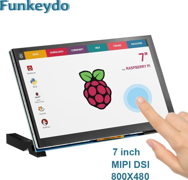 7 Zoll MIPI DSI Display mit IPS Panel und kapazitivem Touchscreen für Raspberry Pi - Bild 1