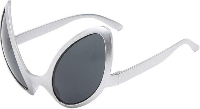 NATAWA Sonnenbrille Aliens-Kostümbrille, weiß, Kunststoff, Vollrand, Round, Unisex - Bild 1