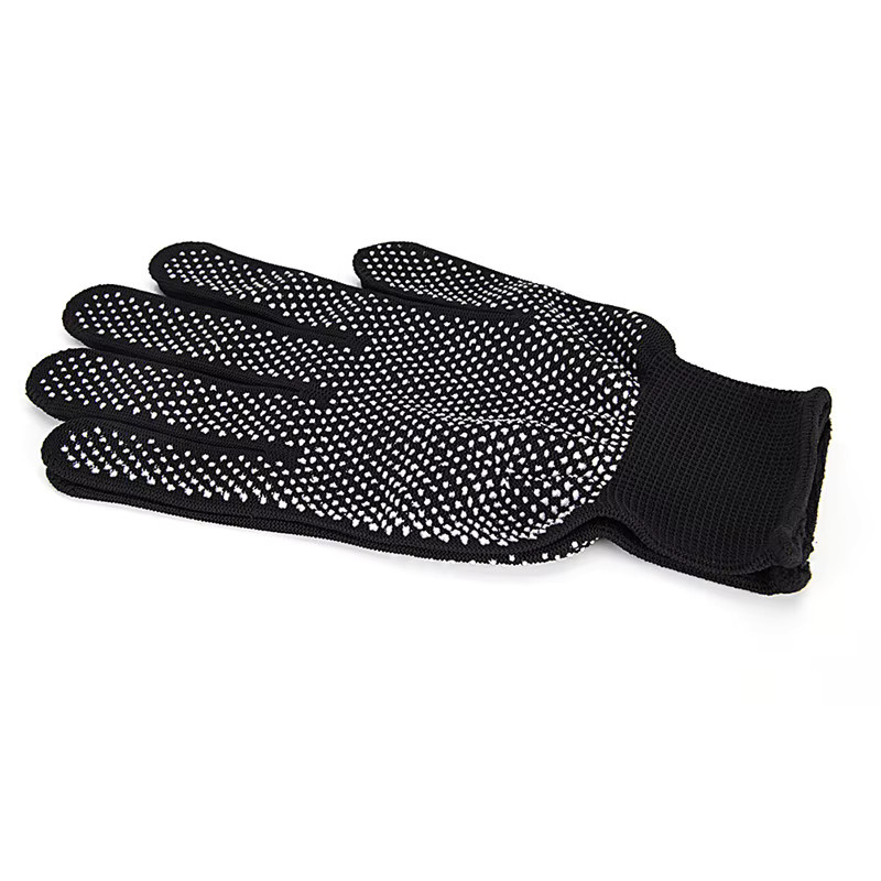 2 Stück Hitzebeständige Styling-Handschuhe für Haarstyling, Schwarz - Bild 4