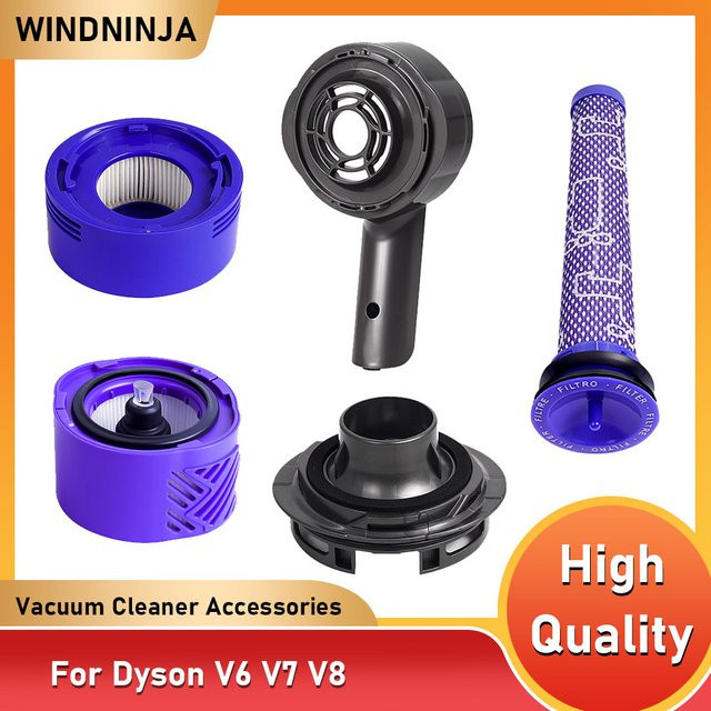 Dyson Cordless Staubsauger Zubehör Set: Motor Hintere Abdeckung mit Vorfilter und HEPA-Nachfilter für V6 V7 V8 Modelle - Bild 1