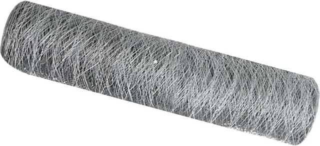vidaXL Hexagonzaun aus verzinktem Stahl in Silber, Höhe: 0,8 m, Länge: 50 m - Bild 1