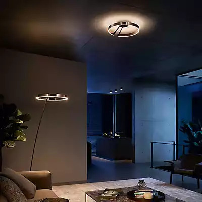 Occhio Mito Raggio LED Bogenleuchte in Schwarz mit warmweißem Licht (2.200-3.500 K) - Bild 1