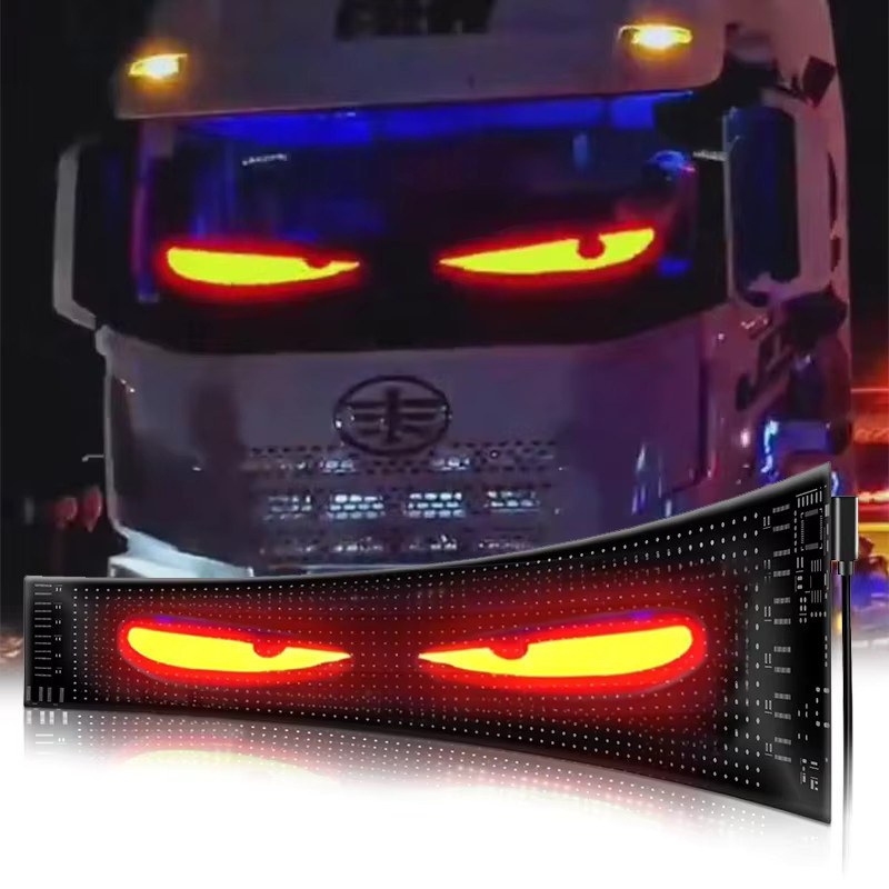 NOVEYEE LED-Werbedisplay mit Bluetooth-App-Steuerung für individuelle Textanimationen und scrollende Nachrichten, USB-5-V-Auto-Display - Bild 4