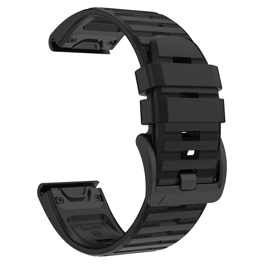 LENNIK Uhrenarmband Silikon, Schwarz, Unisex - Bild 2